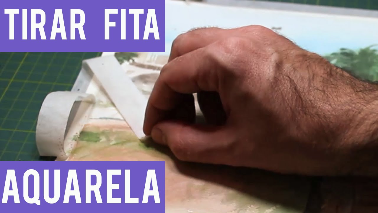 Como Tirar Fita da Aquarela Sem Rasgar