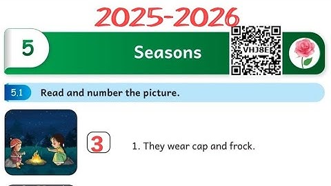 2025-2026 TERM 2 MALAR ENGLISH UNIT 5 SEASONS Ennum ezhuthum workbook answers Malar page no