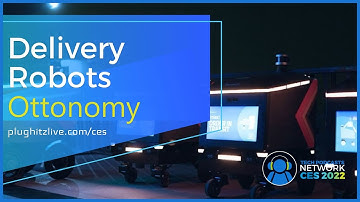 Ottonomy robots deliver food, groceries, and packages @ CES 2022