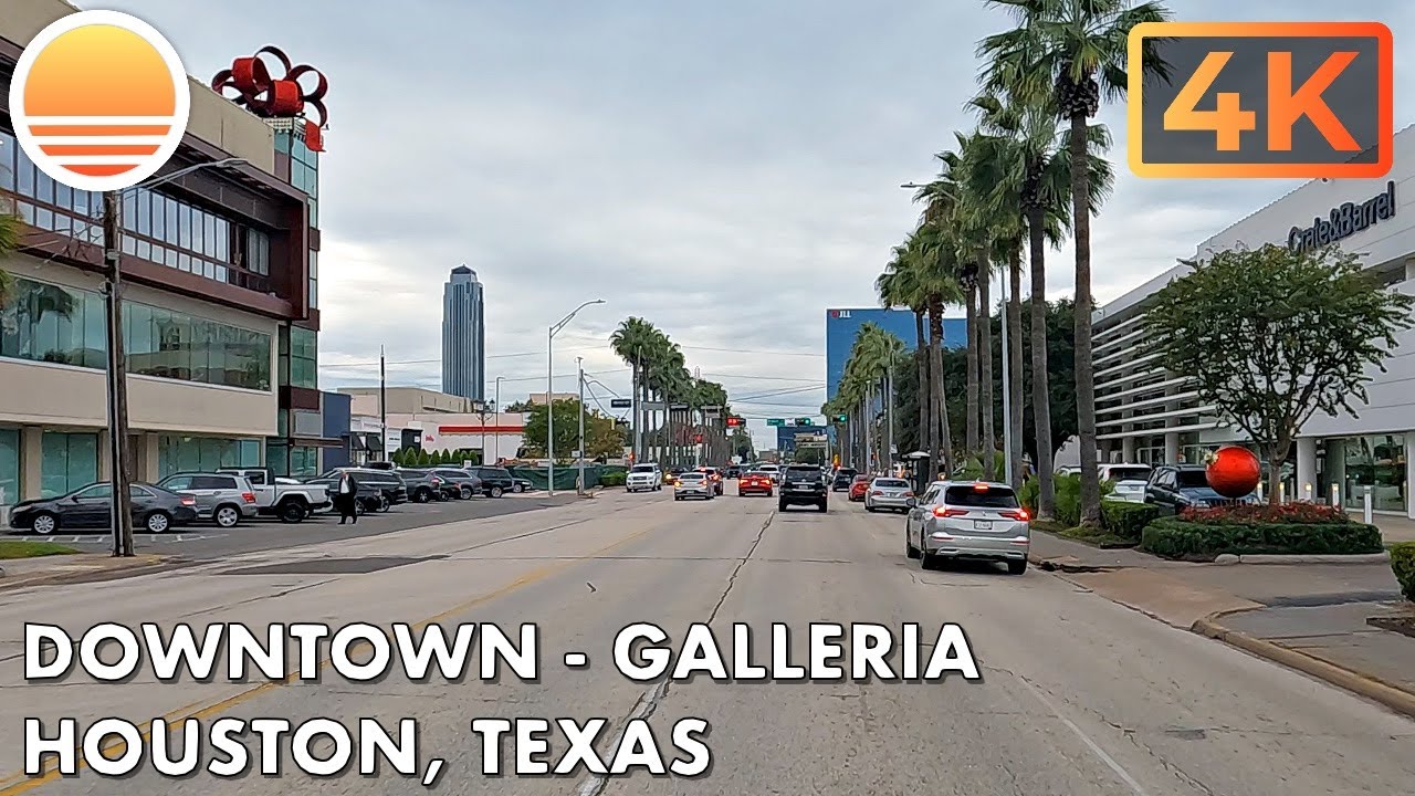 Downtown Houston to Galleria Mall in Houston, Texas! Drive with me!