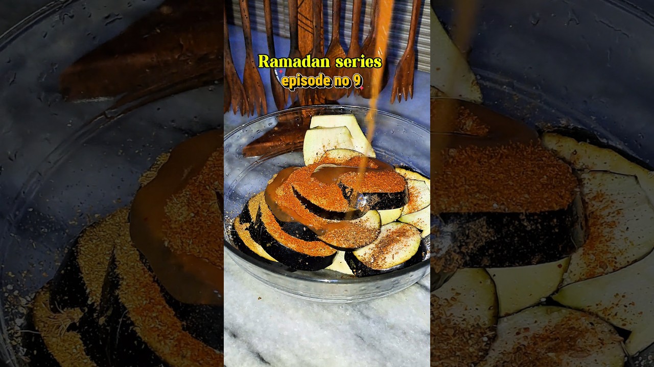 Crispy Baingan Pakora 😋 