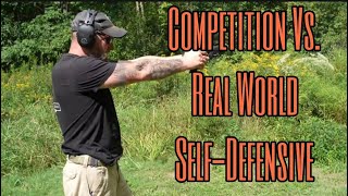 Competition Vs. Real World Self-Defense- Drawing