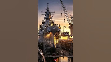 Epic warship assembly in dry dock! Witness naval #warship #shipbuilding #naval #shorts #trendingnow