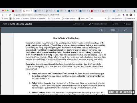 How to Write a Reading Log