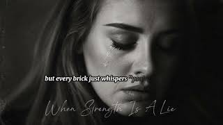 Adele - When Strength Is A Lie (Lyric Video)