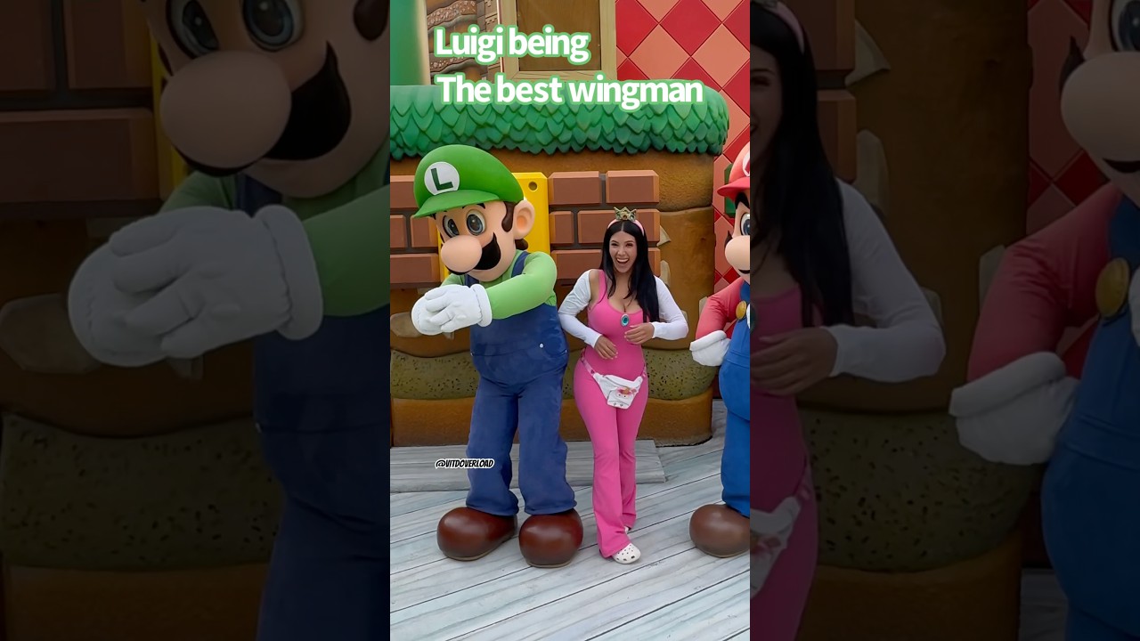Luigi is the best wingman #foryou #viralshort #supernintendoworld