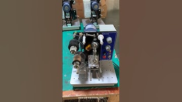 Semi automatic ribbon heat coding printing machine