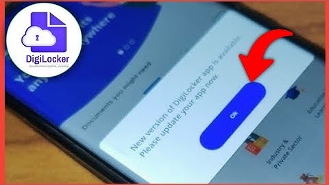 new version of digilocker app is available please update your app now | how to fix error problem