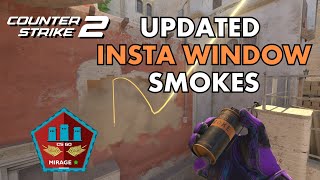 ALL 12 UPDATED INSTA WINDOW SMOKES ON MIRAGE - ESSENTIAL CS2 UTILITY