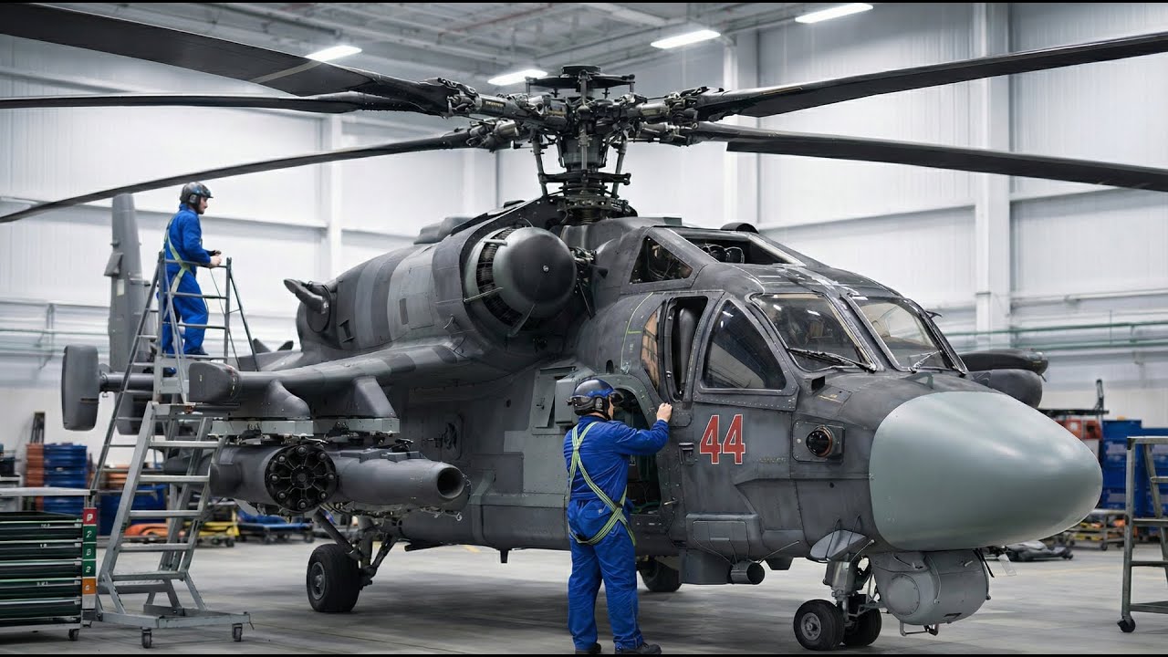 Inside the Ka-52 Factory Building the World's Most Powerful Helicopter (Full Process)