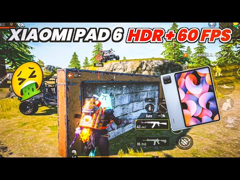 XIAOMI PAD 6 PUBG TEST | HDR + 60 FPS BGMI TEST | MI PAD 6 | XIAOMI PAD 6 | 90 FPS BGMI TEST