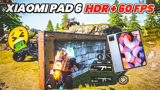 XIAOMI PAD 6 PUBG TEST | HDR + 60 FPS BGMI TEST | MI PAD 6 | XIAOMI PAD 6 | 90 FPS BGMI TEST