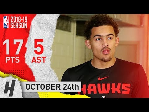 Trae Young Full Highlights Hawks vs Mavericks 2018.10.24 - 17 Points, 5 Ast, CLUTCH