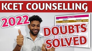 KCET 2022 - CHOICE ENTRY & MOCK ALLOTMENT? | KCET OPTION ENTRY 2022 | 1ST ROUND COUNSELLING