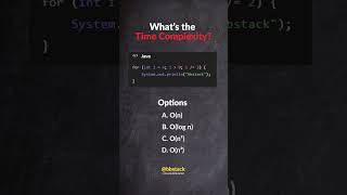 Time Complexity MCQ | Technical Interview Question | DSA #dsa #shorts