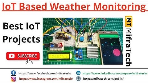 IoT Based Weather  Monitoring - Mifratech #besthardwareprojects#arduionprojects#latsetDroneprojects