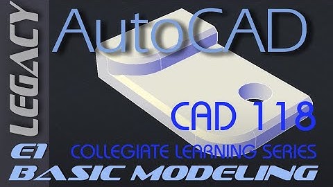 E1 AutoCAD - Basic Solid Modeling Tutorial for Beginners