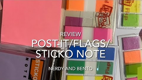 Nerdy’s item EP.1 | Review Post-it, Flags, sticky notes