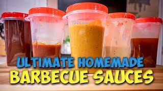 How to make Five ULTIMATE SAUCES for Barbecue | BBQ Sauce Recipe | Dad Bod Basics