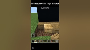 How To Build A Small Simple Bookshelf 📖 📕 #minecraft #shorts #foryou