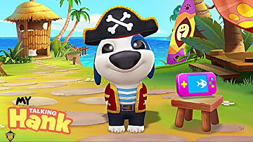 My Talking Hank - Gameplay Walkthrough Part 40 - Pirate Outfit: Animals Hint (iOS, Android)