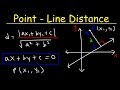 Distance Between a Point and a Line In 2D & 3D - Geometry