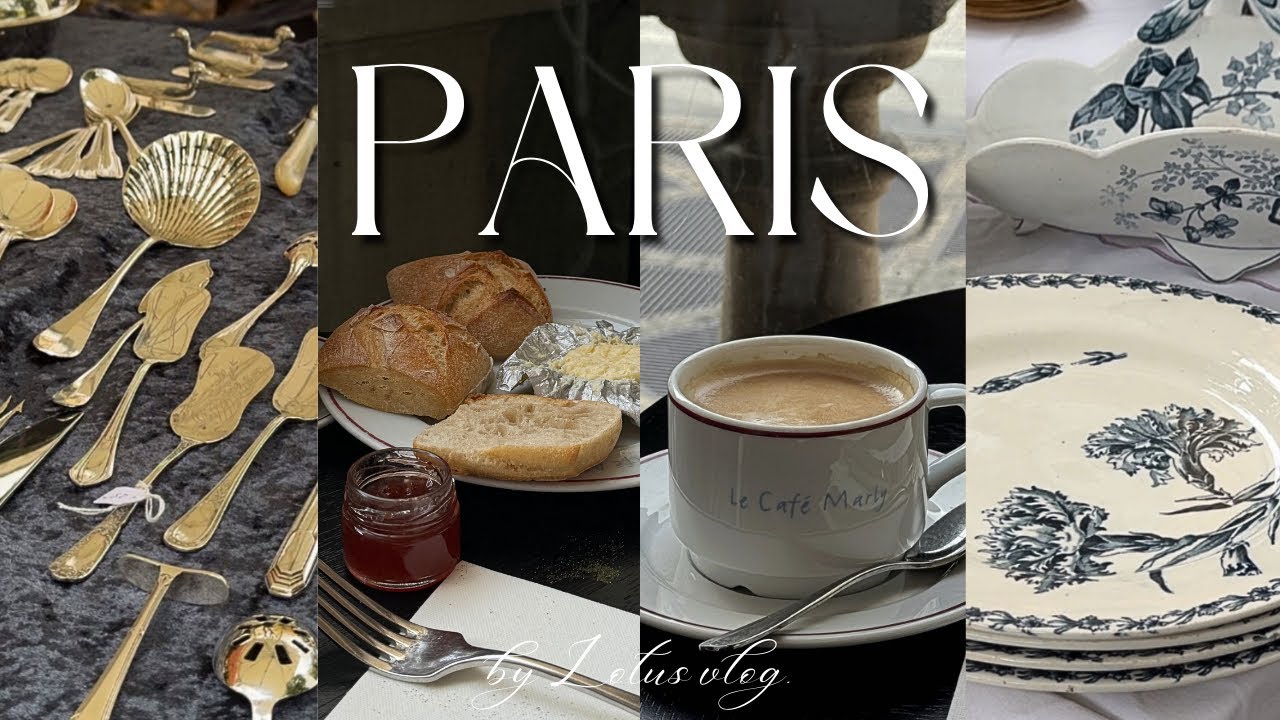 【パリvlog🇫🇷】魅力溢れるヴァンヴの蚤の市でお買い物💐 | 人気カフェを巡る旅 | 絶品パティスリーを堪能🍰