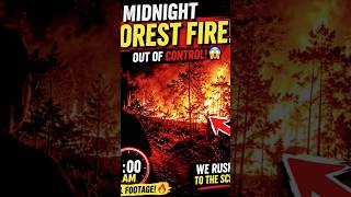 🔥 Midnight Forest Fire  | Real Footage 😱