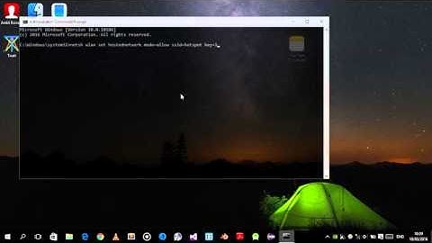 Creating Wifi Hotspot Using Windows without using other softwares