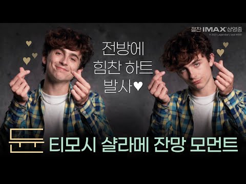 [듄] 티모시 샬라메 손하트 영상