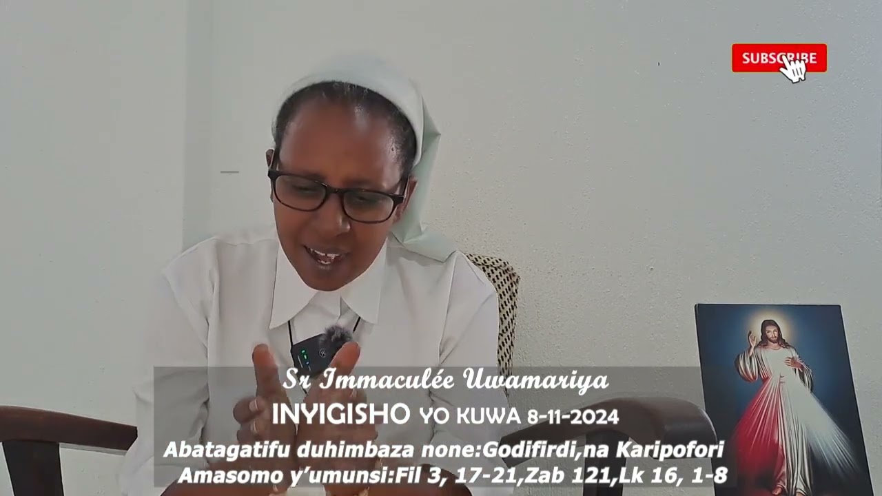 Inyigisho ya Sr Immaculée  aragira ati: IYO INDA IRI IMBERE! || Ijambo  ry'Imana ryo kuwa  8-11-2024