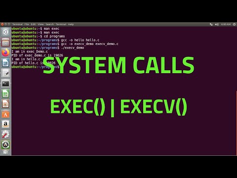 Video: Kāda ir exec sistēmas izsaukuma izmantošana?