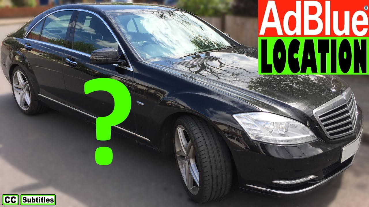 Where Is Adblue Tank On Mercedes S-Class - Mercedes S-Class Adblue Tank Location - Youtube