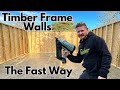 How to build timber frame walls quick and easy   workshop build pt3