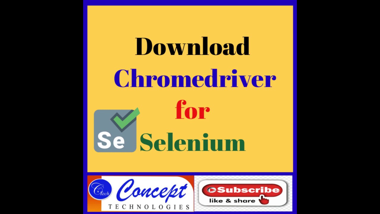 download chromedriver for selenium