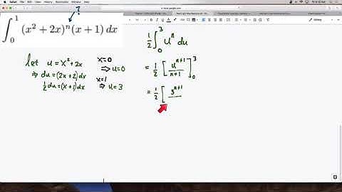 U-substitution of Definite Integral With Unknown Power