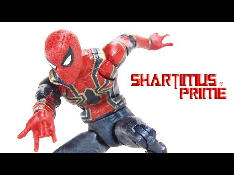 Marvel Legends Iron Spider Avengers Infinity War Thanos BAF Wave Movie Hasbro Figure Toy Review