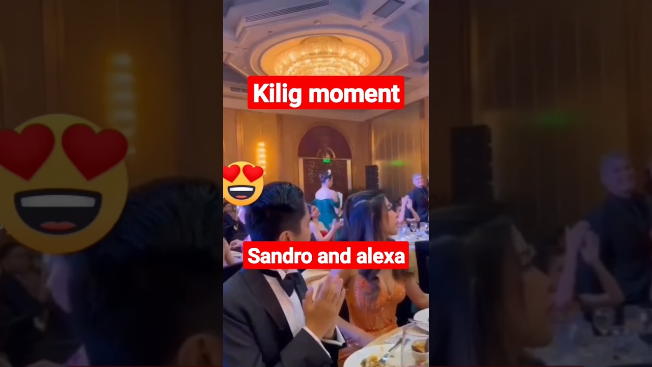 kilig moment. Sandro and Alexa miro 