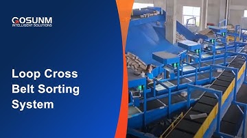 Loop Cross Belt Sorting System#warehousesolutions