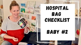 What’s in my HOSPITAL BAG for baby 2:  Baby hospital bag checklist