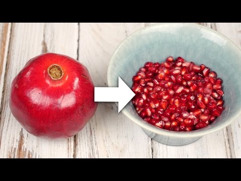 The BEST Way To Open & Eat A Pomegranate