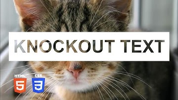 Knockout Text Effect | HTML & CSS Tutorial