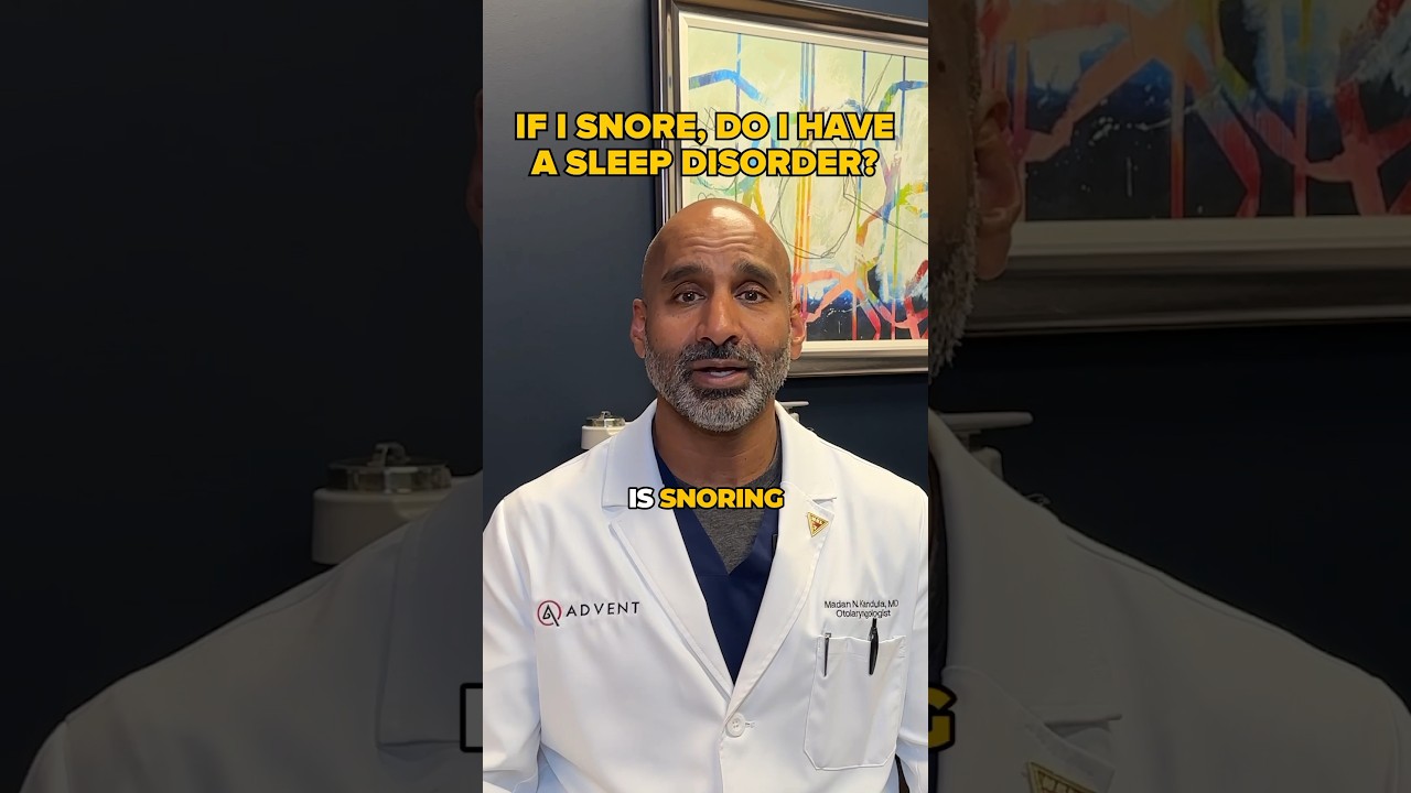Is snoring an indicator of a sleep disorder? 
