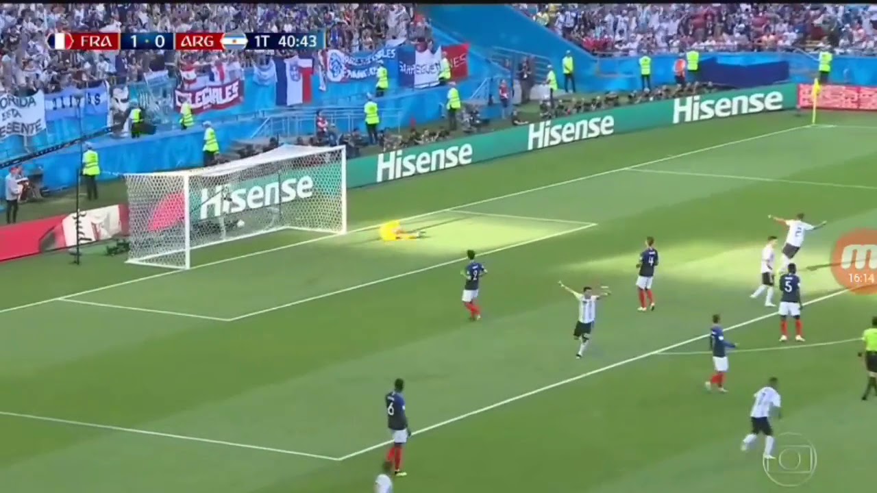 Gol Di Maria Argentina 2 x 4 França wolrd Cup 2018 - YouTube