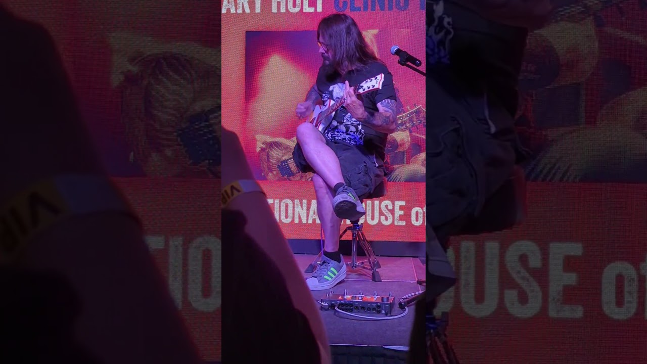 Gary Holt ESP guitar clinic 2023 Pleasures of the Flesh (riffage)