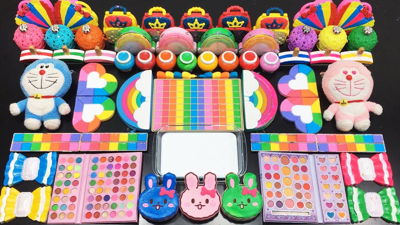 COLORFUL Slime🌻🌻🌻 Mixing random into GLOSSY slime🌻🌻🌻Satisfying LaLa Slime