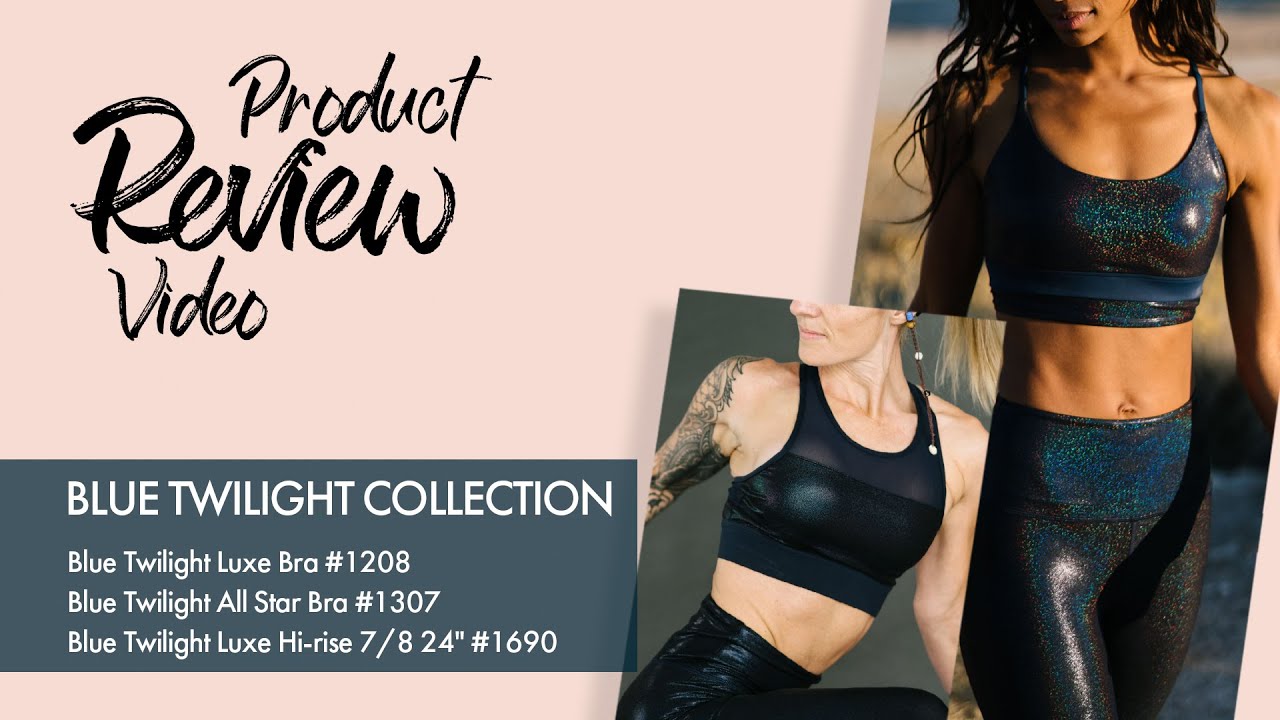 Zyia Active Review: Blue Twilight Collection: Luxe Bra, All Star Bra and  7/8 Legging. 