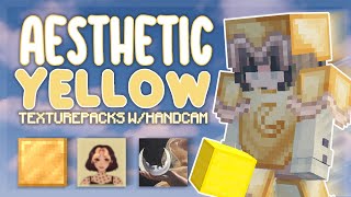 the BEST Aesthetic Yellow packs w/handcam | solo bedwars commentary screenshot 4
