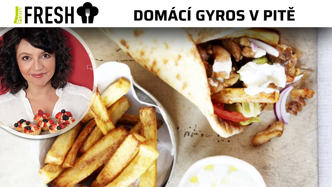 Domácí gyros v pitě | Recept podle Karolíny Kamberské