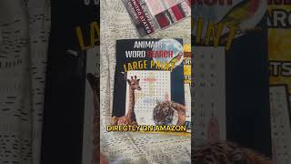Large Print Animal Word Search Book for Adults - New Releases available now on JulianFalcon.com